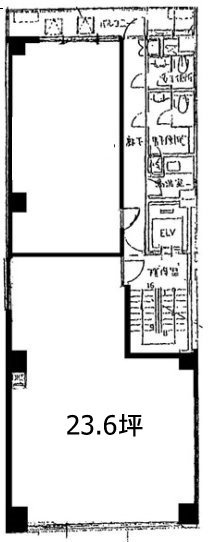 福禄(ふくろく)ビル4F 間取り図