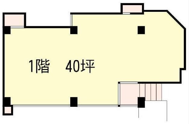 ハレ神南ビル1F 間取り図