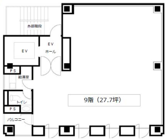 伊勢伊ビル9F 間取り図