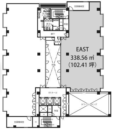 東京日産台東ビル8F 間取り図