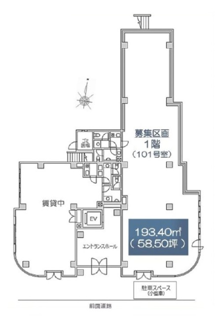岡本ビル1F 間取り図