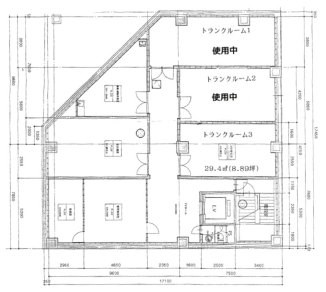 二番町カシュービルB1F 間取り図