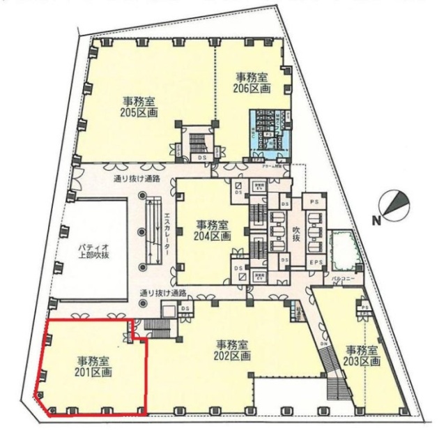 NBFコモディオ汐留201 間取り図