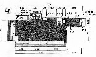 ヒューリック蛎殻町第2ビル7F 間取り図