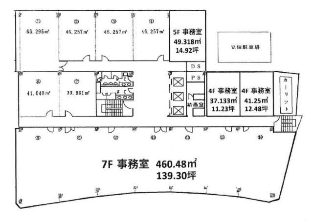 日本企業会館ビル502-503 間取り図