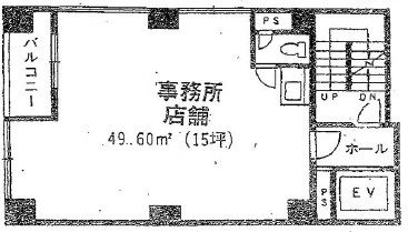 第二日比野ビル4F 間取り図