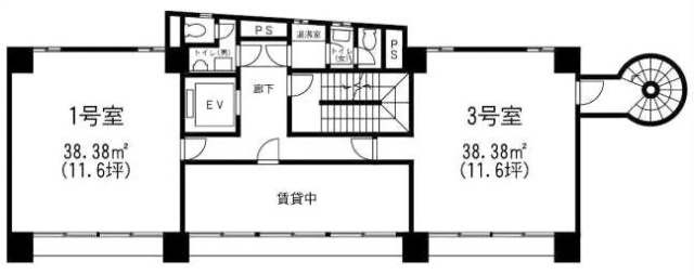 柏野ビル5F 間取り図