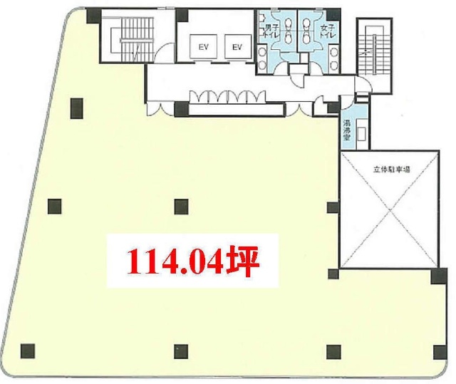 日本橋浜町プレイス8F 間取り図