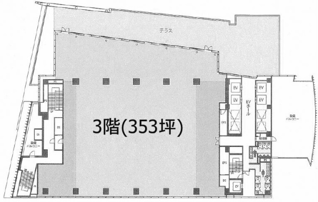 ヒューリック神宮前タワービルディング3F 間取り図