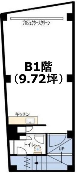 四谷エコビルB1F 間取り図