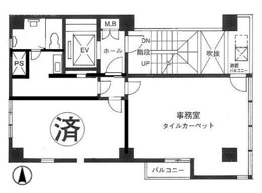 フジカワビル501 間取り図