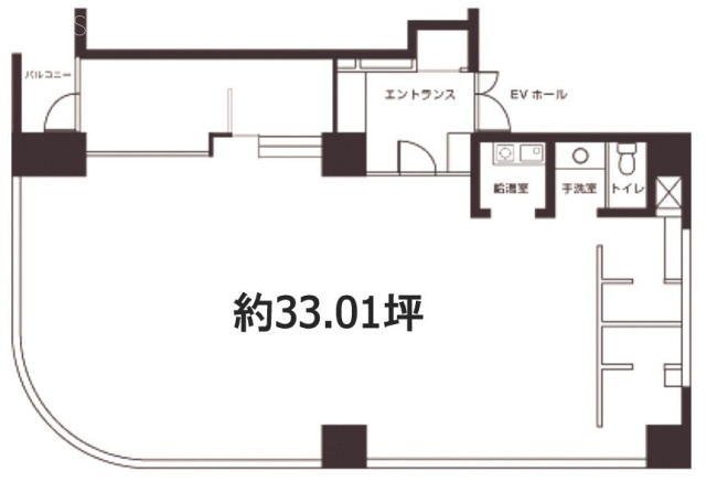 秋山Ⅱビル301 間取り図