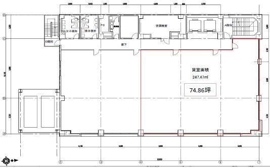 蒲田朝日ビル6F 間取り図