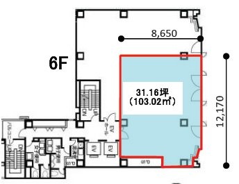 いちご南平台ビル6F 間取り図