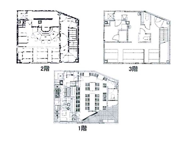 フジマビル1F～3F 間取り図