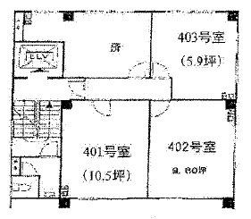 進盛ビル401 間取り図