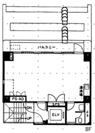 石川第二LKビル8F 間取り図