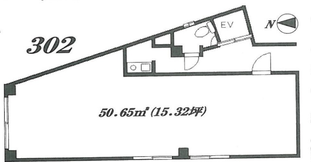 吉原第3ビル302 間取り図