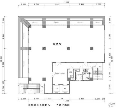 八丁堀FRONT7F 間取り図