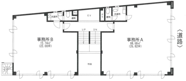 岡崎ビルA 間取り図