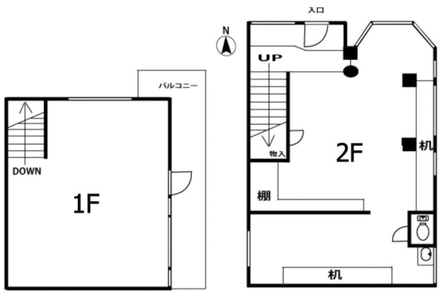 セフトンハウスビル1F～2F 間取り図