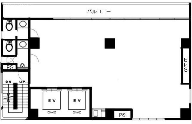 築地242ビル8F 間取り図