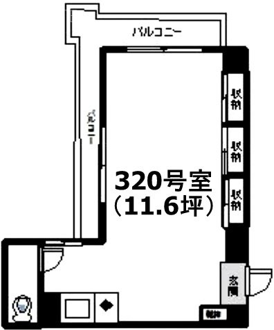 千駄ヶ谷ホリタン320 間取り図