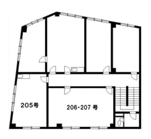 板橋新生ビル206・207 間取り図