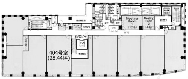 霞が関ビジネスセンター404 間取り図