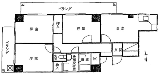 ジャコワ東日本橋マンション703 間取り図