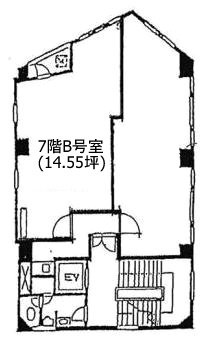 虎ノ門興業ビルB 間取り図