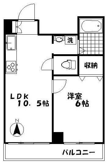 新宿ユニオンビル402 間取り図