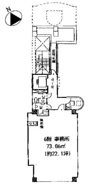 築地高野ビル6F 間取り図