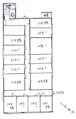 藤清ビル101～115 間取り図