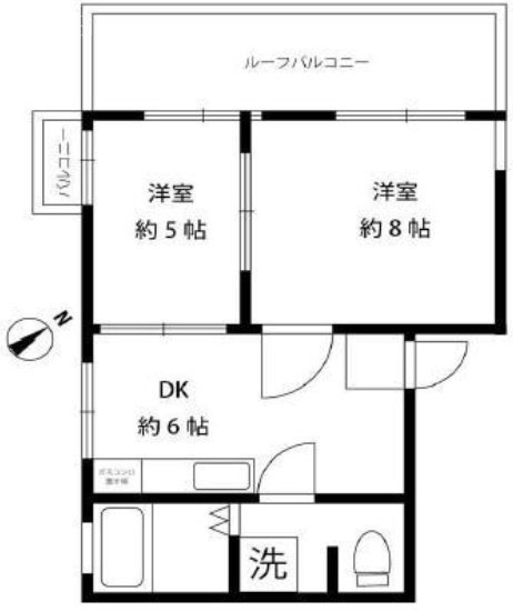 エビヤビル401 間取り図