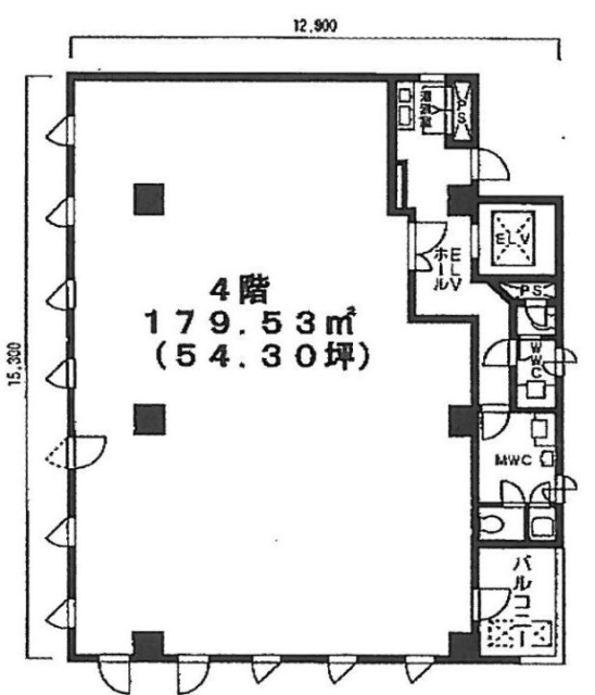 KTTビル4F 間取り図