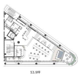 THE CROSS 一番町7F 間取り図