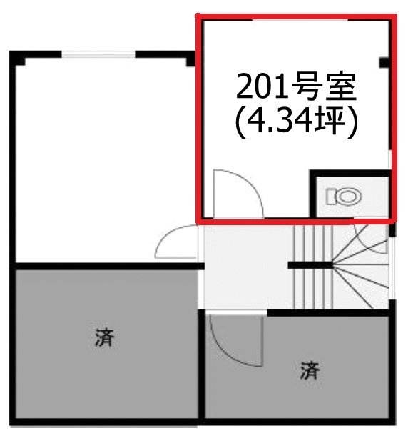 生光ビル201 間取り図