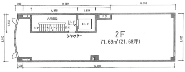 モリヒロビル2F 間取り図