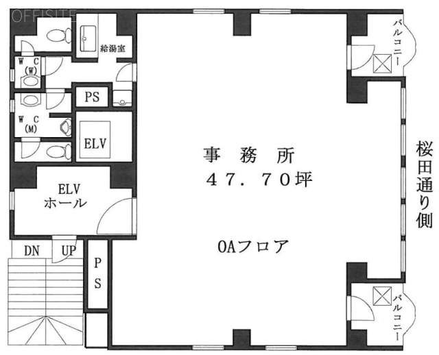 5セントラルビル5F 間取り図