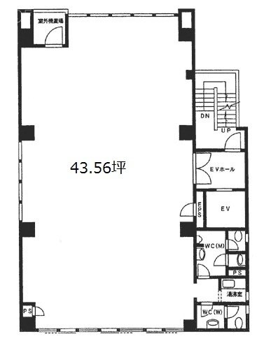 田中衡機ビル4F 間取り図