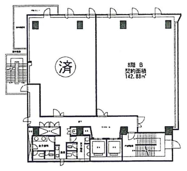 自然センタービル津田沼B 間取り図