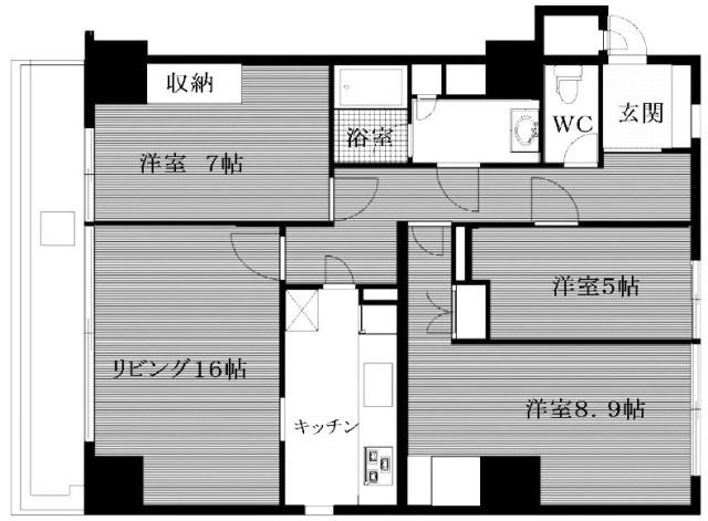 グランドメゾン麹町ビル3F 間取り図