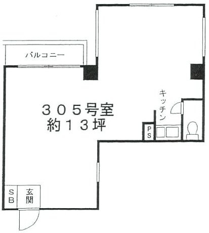 カステイヨ代官山305 間取り図