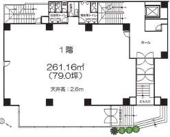 A&Xビル1F 間取り図