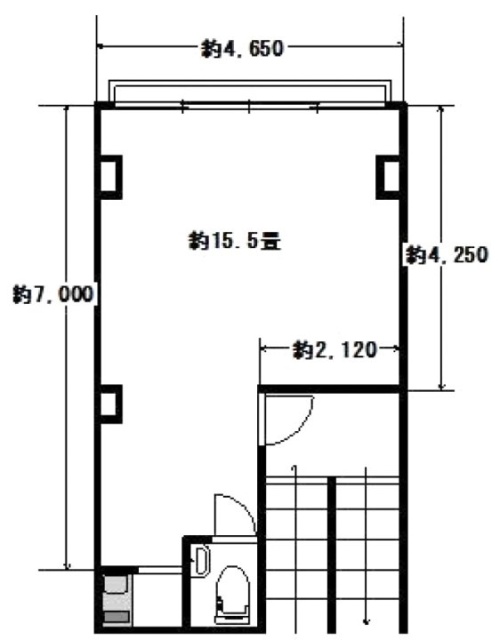 初谷(はつがい)ビル3F 間取り図