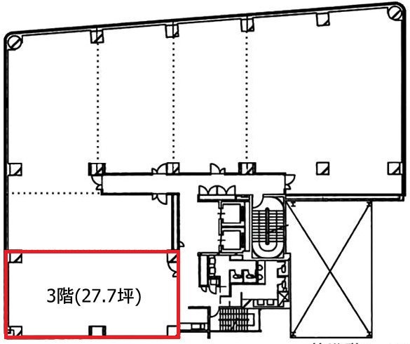 大樹生命千葉中央ビル3F 間取り図