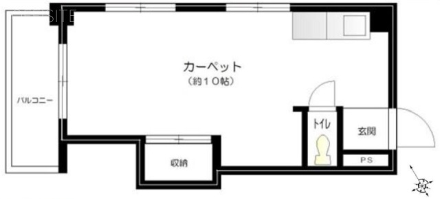 横溝ビル401 間取り図