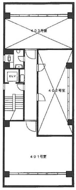 芝3丁目ビル401 間取り図