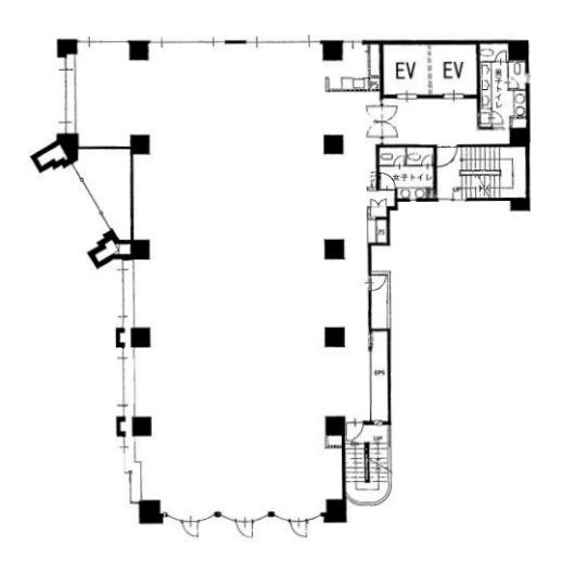 古賀オールビル3F 間取り図